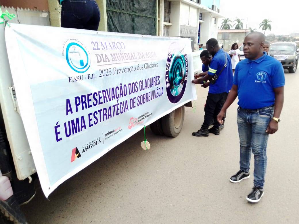 EMPRESA DE ÁGUAS E SANEAMENTO DO UÍGE REALIZA MARATONA DE SENSIBILIZAÇÃO NO DIA MUNDIAL DA ÁGUA