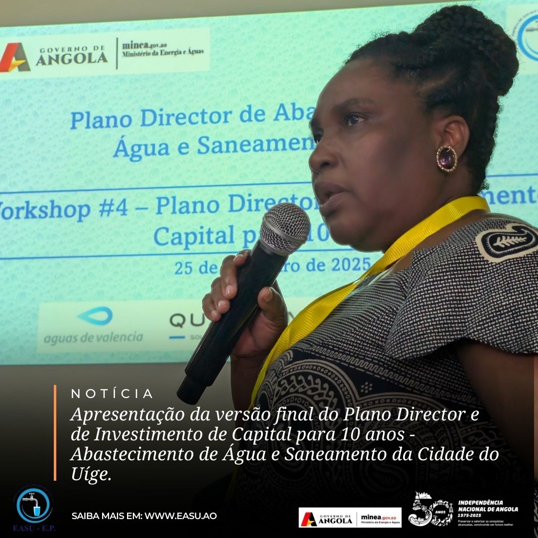 Apresentado Plano Director para Melhorar o Abastecimento de Água no Uíge